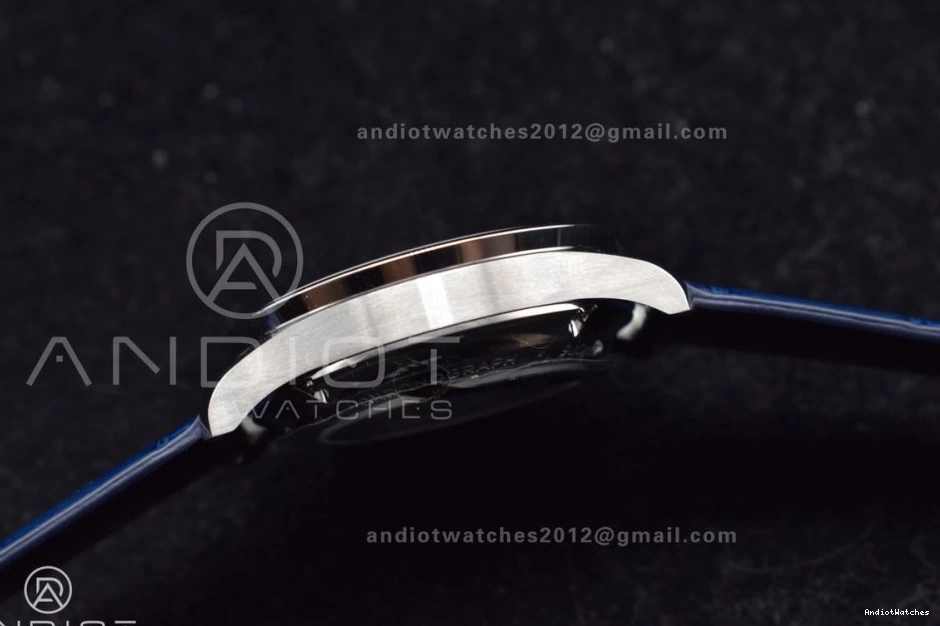 A Dial Chrono Blue Strap ZF Blue on Best 1:1 Portuguese Edition 1019 White SmartChoice Leather IW371620 0406